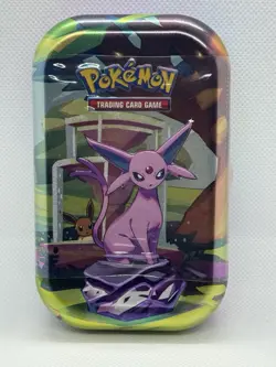 Pokemon Prismatic Evolutions Tin Espeon Factory Sealed - Image 1