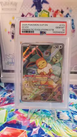 Pokemon 2025 Eevee 173 Black Star Promo Prismatic Evolutions ETB GEM MINT PSA 10 - Image 1