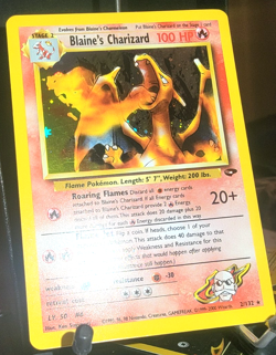 1999 Pokemon Gym Challenge Blaine's Charizard 2/132 Holo - NM+ - Image 3