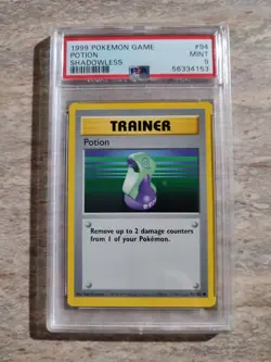 1999 Pokemon Base Set Shadowless Potion 94/102 PSA 9 Mint - Image 1