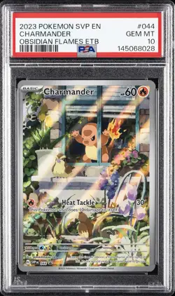 2023 POKEMON SVP EN-SV BLACK STAR PROMO #044 CHARMANDER PSA 10 - Image 1