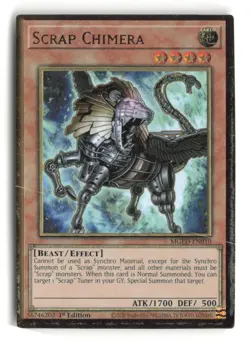 Scrap Chimera MGED-EN010 Premium Gold Rare 1st Edition Yu-Gi-Oh! - Image 1