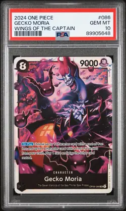 Gecko Moria OP06-086 PSA 10 Wings Of The Captain One Piece English Slab - Image 1