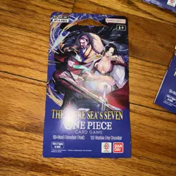 One Piece OP14 Sleeved Booster Pack The Azure Seas Seven English Sea’s OP-14 - Image 1