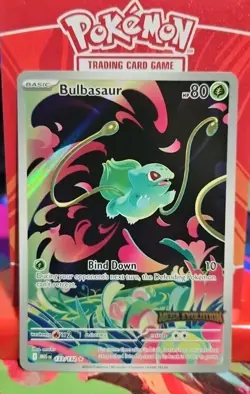 Pokemon TCG Mega Evolutions Stamped Promo Card Bulbasaur 133/132 - Image 1