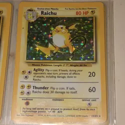 Raichu Base Set 14/102 Holo Pokemon Card - Image 1