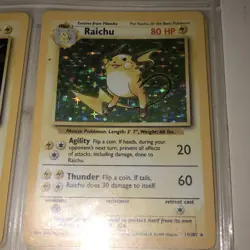 Raichu Base Set 14/102 Holo Pokemon Card - Image 2