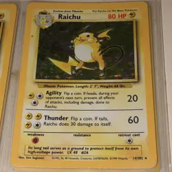 Raichu Base Set 14/102 Holo Pokemon Card - Image 3