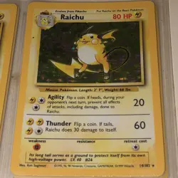Raichu Base Set 14/102 Holo Pokemon Card - Image 4
