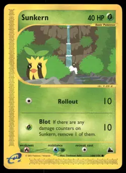 Pokemon Cards Sunkern 106/144 Skyridge WOTC Common NM - Image 1