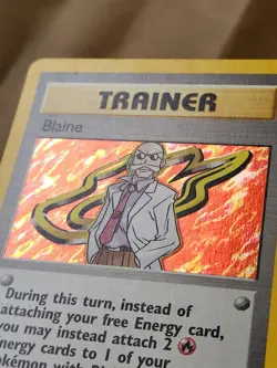 BLAINE - 17/132 - Gym Challenge - Holo - Pokemon Card - Collect Trainer Rare - Image 4