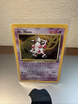 Pokemon TCG Jungle Mr. Mime Card 6/64 Unlimited Edition Holo Rare - Image 1
