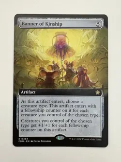 Banner of Kinship Borderless MTG Magic the Gathering Card NM Near Mint FDN - Image 1