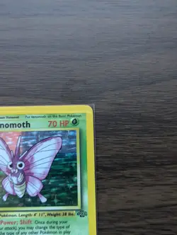 Pokemon TCG Venomoth Holo Unlimited Rare Card 13/64 Jungle Base Set - Image 3