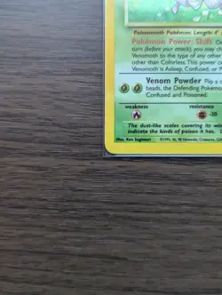 Pokemon TCG Venomoth Holo Unlimited Rare Card 13/64 Jungle Base Set - Image 4