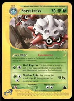 Pokemon Cards Forretress 56/144 Skyridge WOTC Common NM *2 - Image 1
