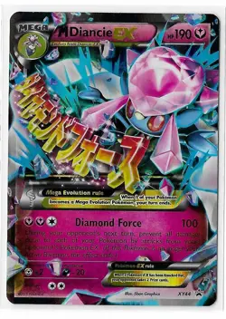 M Diancie EX XY44 Black Star Promo Holo XY Pokemon TCG Card MP - Image 1