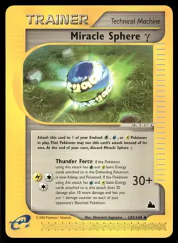 Pokemon Cards Miracle Sphere Gamma 131/144 Skyridge WOTC Uncommon NM - Image 1