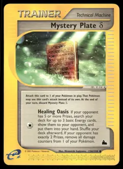 Pokemon Cards Mystery Plate Delta 136/144 Skyridge WOTC Uncommon NM - Image 1