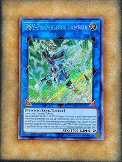 Yugioh PSY-Framelord Lambda BLHR-EN051 Secret Rare 1st Ed NM - Image 1