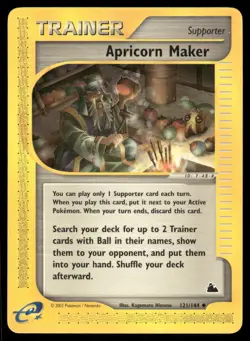 Pokemon Cards Apricorn Maker 121/144 Skyridge WOTC Uncommon NM *2 - Image 1