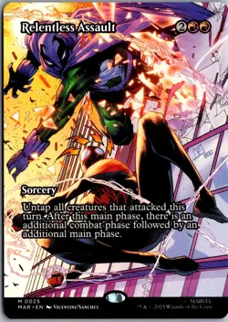 Relentless Assault (Borderless) M Marvel Universe Eternal-Legal 25 NM Magic - Image 1