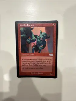 Magic The Gathering MTG Goblin Lackey Urza's Saga Regular #190 - Image 1