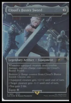 Secret Lair Drop Cloud's Buster Sword Umezawa's Jitte (Rainbow Foil) #1865 - Image 1