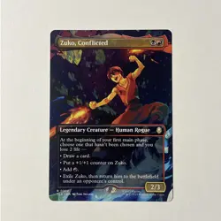 MTG Zuko, Conflicted - 0302 - (Borderless) Avatar TLA - NM - Image 2