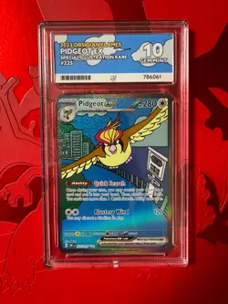 Pokemon TCG 2023 Pidgeot ex Obsidian Flames 225/197 SIR Ace 10 - Image 1
