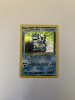 Pokemon Blastoise Holo Rare Base Set 2/102 Unlimited MP - Image 3