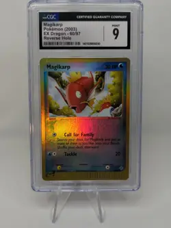 Pokemon TCG Magikarp EX Dragon 60/97 Reverse Holo Common CGC 9 - Image 1
