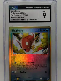 Pokemon TCG Magikarp EX Dragon 60/97 Reverse Holo Common CGC 9 - Image 2