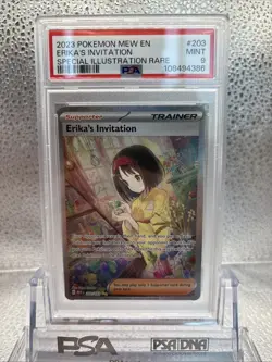2023 English Pokemon Scarlet & Violet 151 Erika's Invitation #203/165 PSA 9 - Image 2