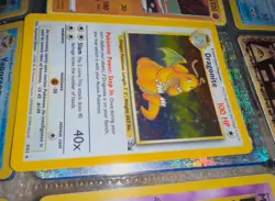 Pokemon TCG Dragonite Fossil 4/62 Holo 1999-2000 Wizards Base Set Copyright Holo - Image 1