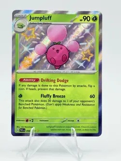 Pokemon TCG Jumpluff SV Paldean Fates 098/091 Baby Shiny Holo Rare - Image 1