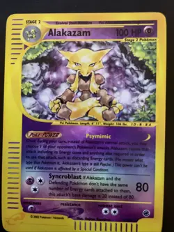 Alakazam 001/165 Expedition Base Set Reverse Holo Rare Pokemon TCG Nintendo - Image 1