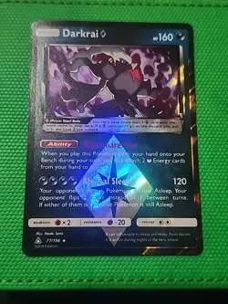 Pokemon Darkrai Prism Ultra Prism 77/156 Reverse Holo Holo Rare TCG - Image 1