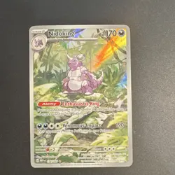Pokemon TCG Nidoking Scarlet & Violet 151 Illustration Rare Holo 174/165 170 HP - Image 1