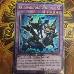YUGIOH El Shaddoll Winda (RA04-EN052) Quarter Century Secret Rare 1st Ed NM - Image 1