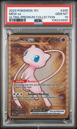 2023 POKEMON 151 ULTRA-PREM COLL #205 MEW EX PSA 10 - Image 1