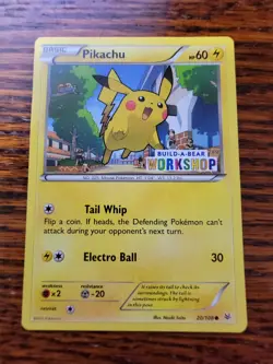 MP Pokemon TCG Pikachu Build-A-Bear Workshop Promo 20/108 Promo Promo - Image 1