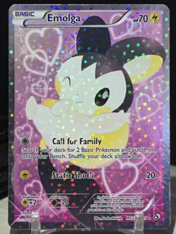 Pokemon Emolga RC23/RC25 Legendary Treasures Radiant Collection Full Art Holo - Image 5