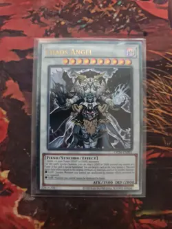 Yu-Gi-Oh! OP24-EN001 Chaos Angel (Unlimited) Ultimate Rare, NEAR MINT - Image 1