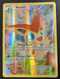 Pokemon TCG Victini XY117 Full Art Black Star Promo XY - Image 1