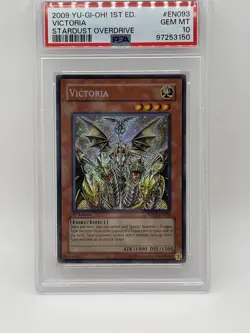 Victoria 2009 PSA 10 GEM MINT💎 1st Edition SOVR-EN093 Stardust Overdrive Yugioh - Image 3