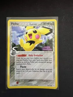 Pokemon TCG - Pichu EX Holon Phantoms Rev. Holo 76/110 LP - Image 1