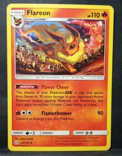 Pokemon TCG - Flareon 25/236 - Cosmic Eclipse - Uncommon Non Holo - Image 1