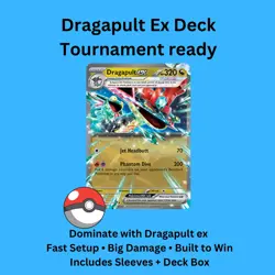 Dragapult ex Dusknoir Pokemon TCG Tournament Ready Deck (Sleeves Included) - Image 1