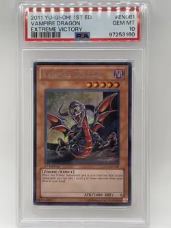 Vampire Dragon 2011 PSA 10 GEM MINT 💎 EXVC-EN081 Secret Rare 1st Edition Yugioh - Image 1